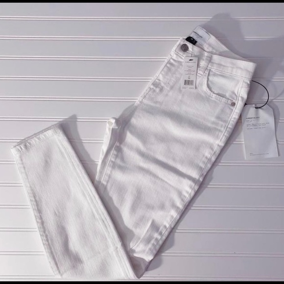 Current Elliot White high waisted distressed Jeans - Picture 2 of 5